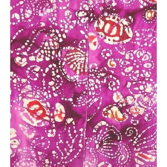 Columbia River Resort Hawaiian Shirt Women's S Purple Colorful Abstract Cotton - Picture 2 of 9